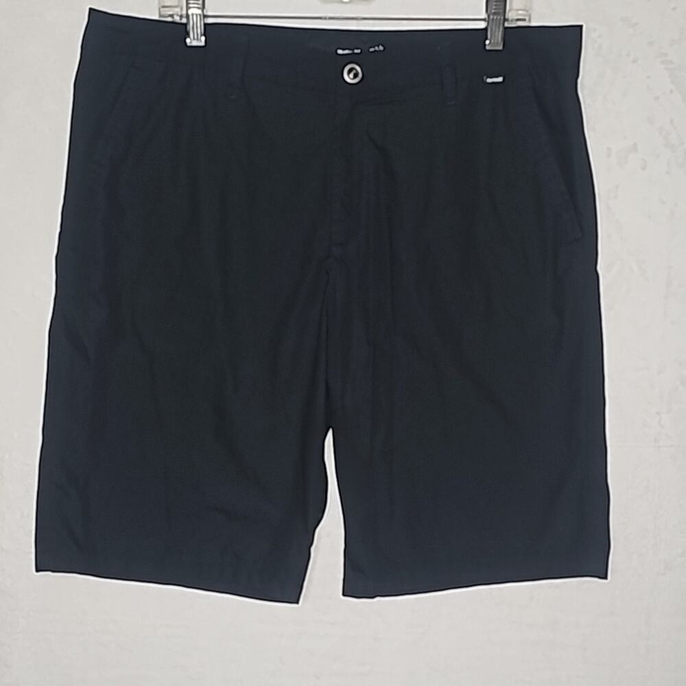 Men's Hurley Jet Black Dressy Shorts sz 36